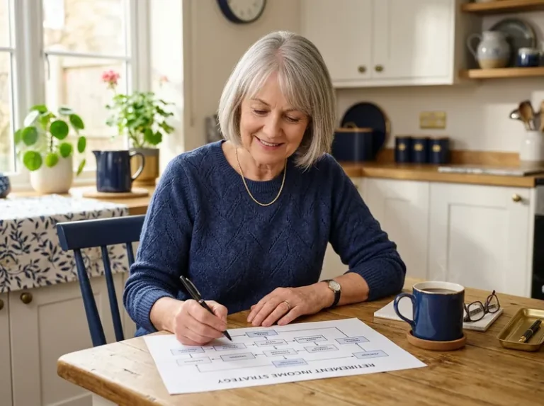 Pre-retiree reviewing retirement income strategy with financial planner in Phoenix